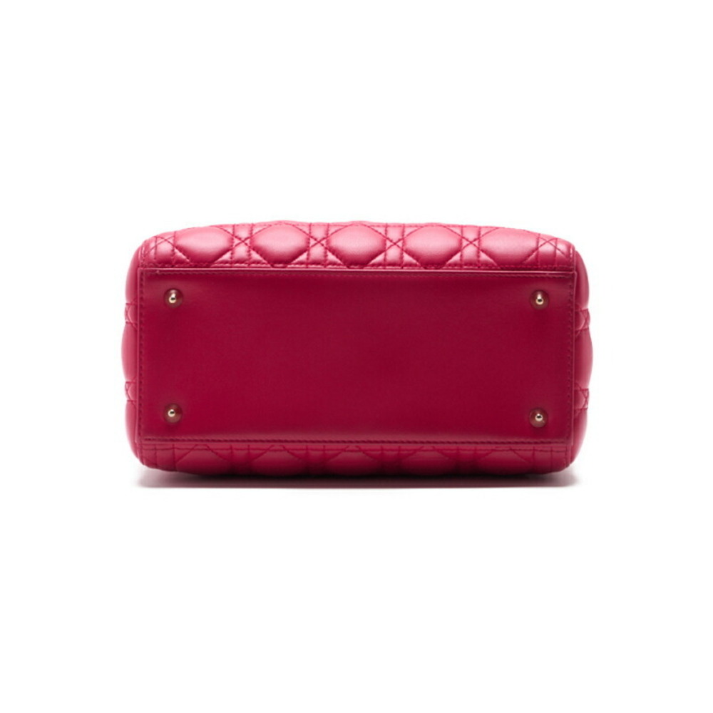 Dior Lady Cannage Handbag Pink Lambskin - Picture 6 of 8